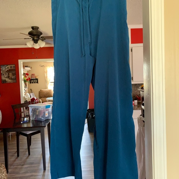 French Laundry slacks teal blue LG - Picture 3 of 13